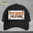 Ditch The Bitch Novelty License Plate Hat Mesh / Black