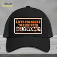 Lifes Too Short Novelty License Plate Hat Mesh / Black