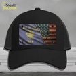 Oregon/American Flag Novelty License Plate Hat Mesh / Black