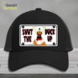 Shut The Duck Up Novelty License Plate Hat Mesh / Black