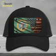 Washington/American Flag Novelty License Plate Hat Mesh / Black