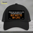 More To Life Than Motorcycles Novelty License Plate Hat Mesh / Black