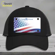 Pure Michigan Plate American Flag Novelty License Plate Hat Mesh / Black