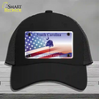 South Carolina Travel Plate American Flag Novelty License Plate Hat Mesh / Black