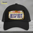 Bigfoot California Novelty License Plate Hat Mesh / Black