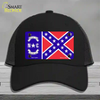 North Carolina Confederate Flag Novelty License Plate Hat Mesh / Black