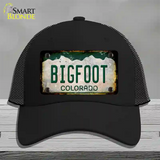 Bigfoot Colorado Rusty Novelty License Plate Hat Mesh / Black