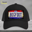 Bigfoot Ohio Novelty License Plate Hat Mesh / Black