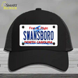 Swansboro North Carolina Novelty License Plate Hat Mesh / Black