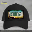 Route 66 Arizona Rusty Novelty License Plate Hat Mesh / Black