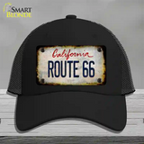 Route 66 California Rusty Novelty License Plate Hat Mesh / Black