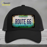 Route 66 Missouri Rusty Novelty License Plate Hat Mesh / Black