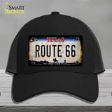 Route 66 Texas Rusty Novelty License Plate Hat Mesh / Black