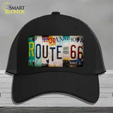 Route 66 Strip Novelty License Plate Hat Mesh / Black