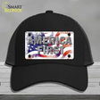 America First Novelty License Plate Hat Mesh / Black