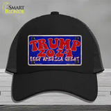 Trump 2024 Keep America Great Novelty License Plate Hat Mesh / Black