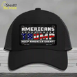 Americans For Trump Novelty License Plate Hat Mesh / Black