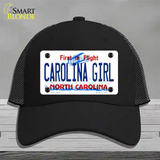 Carolina Girl North Carolina Novelty License Plate Hat Mesh / Black