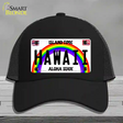 Hawaii Novelty License Plate Hat Mesh / Black