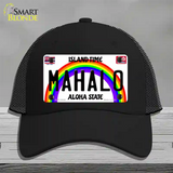 Mahalo Hawaii Novelty License Plate Hat Mesh / Black