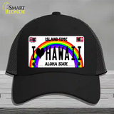 I Love Hawaii Novelty License Plate Hat Mesh / Black