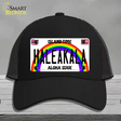 Haleakala Hawaii Novelty License Plate Hat Mesh / Black