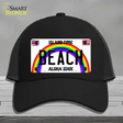 Beach Hawaii Novelty License Plate Hat Mesh / Black