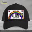 Just Mauid Hawaii Novelty License Plate Hat Mesh / Black