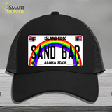 Sand Bar Hawaii Novelty License Plate Hat Mesh / Black