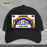 Paddleboard Hawaii Novelty License Plate Hat Mesh / Black