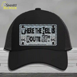 Where The Hell Is Route 66 Novelty License Plate Hat Mesh / Black