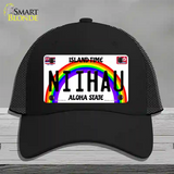 Niihau Hawaii Novelty License Plate Hat Mesh / Black