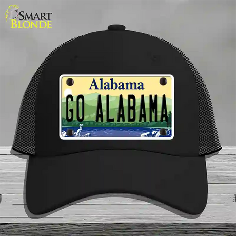 Go Alabama Novelty License Plate Hat Mesh / Black