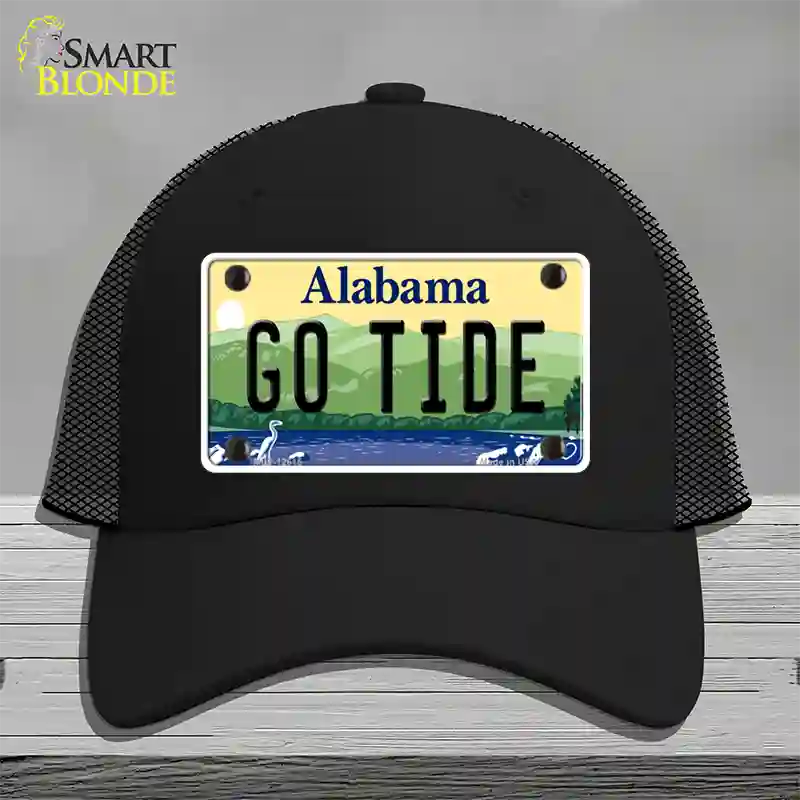 Go Tide Novelty License Plate Hat Mesh / Black