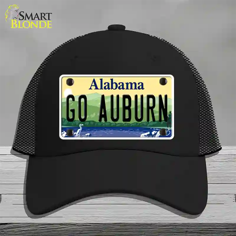 Go Auburn Novelty License Plate Hat Mesh / Black