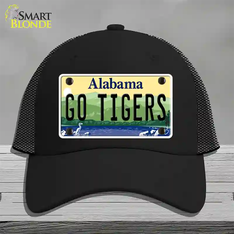 Go Tigers Novelty License Plate Hat Mesh / Black