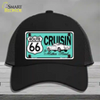 Route 66 Retro Cruisin Novelty License Plate Hat Mesh / Black