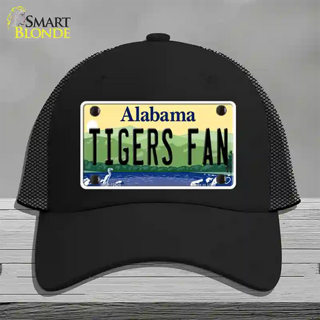 Tigers Fan Novelty License Plate Hat Mesh / Black