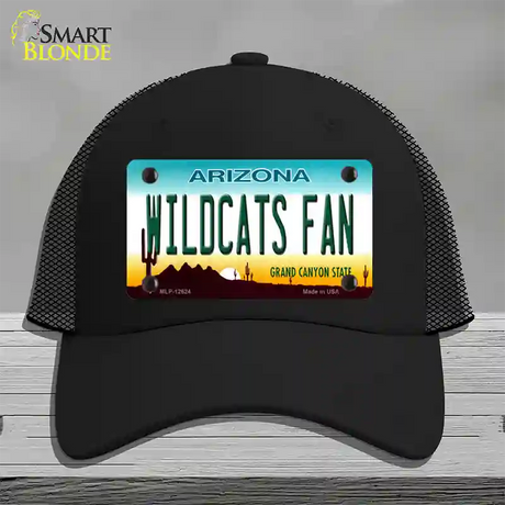 Wildcats Fan Novelty License Plate Hat Mesh / Black