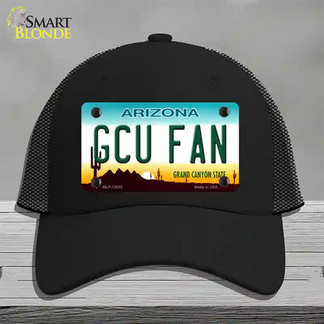 Grand Canyon Univ Fan Novelty License Plate Hat Mesh / Black