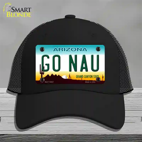 Go Northern Arizona Univ Novelty License Plate Hat Mesh / Black