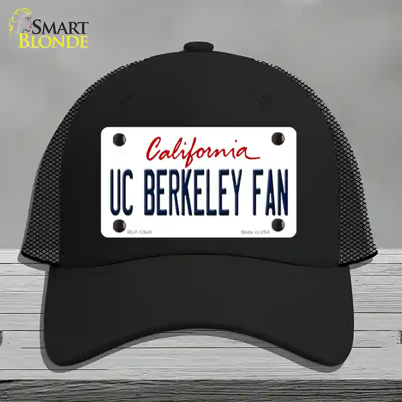 UC Berkeley Fan Novelty License Plate Hat Mesh / Black