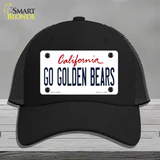 Go Golden Bears Novelty License Plate Hat Mesh / Black