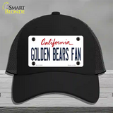 Golden Bears Fan Novelty License Plate Hat Mesh / Black