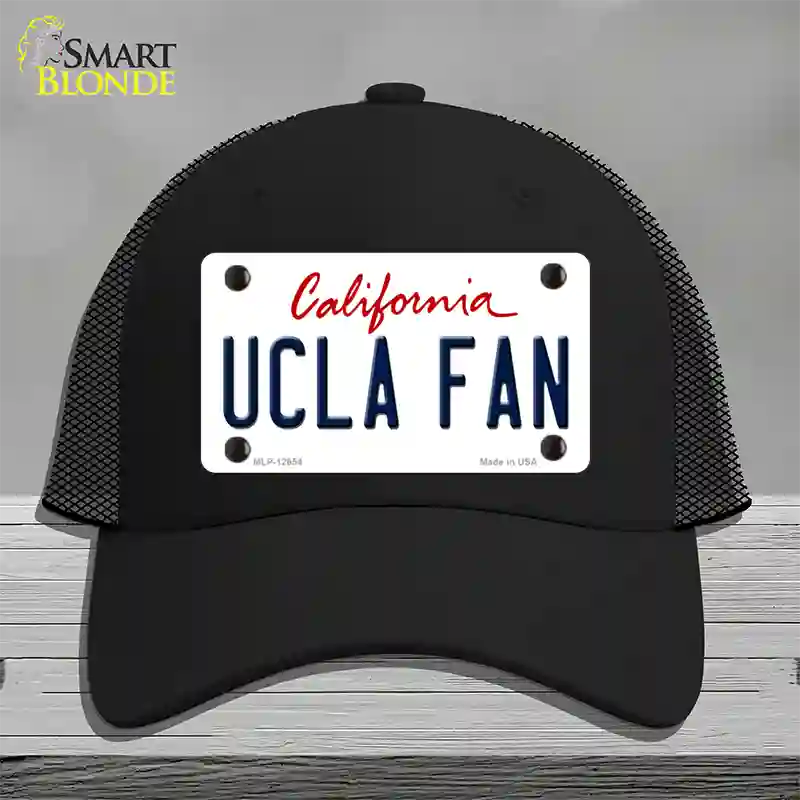 UCLA Fan Novelty License Plate Hat Mesh / Black