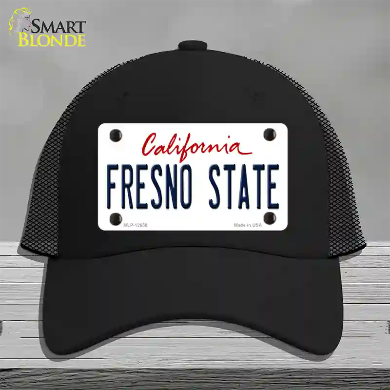 Fresno State Novelty License Plate Hat Mesh / Black