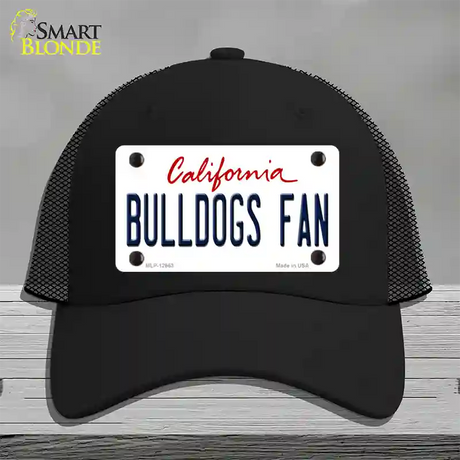 Bulldogs Fan Novelty License Plate Hat Mesh / Black