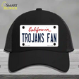 Trojans Fan Novelty License Plate Hat Mesh / Black