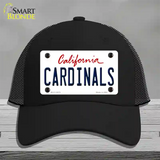 Cardinals Novelty License Plate Hat Mesh / Black