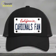 Cardinals Fan Novelty License Plate Hat Mesh / Black